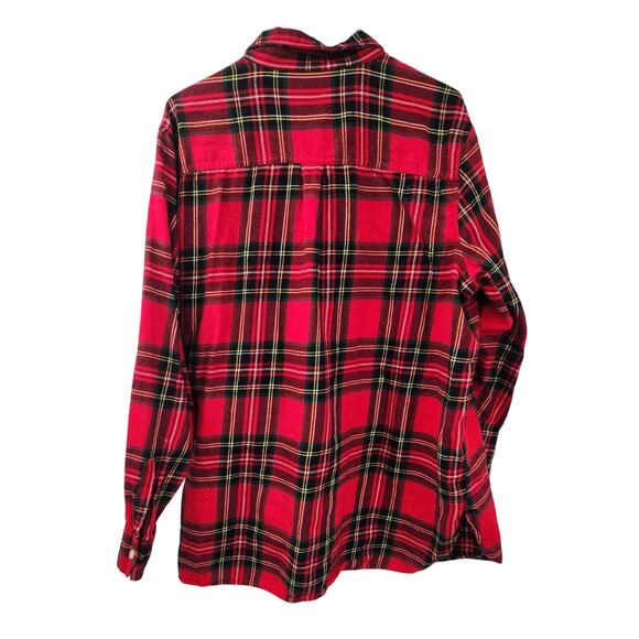 Old Navy Red Plaid "The Classic Shirt" Button Down Top Womens Size XXL - Picture 2 of 4